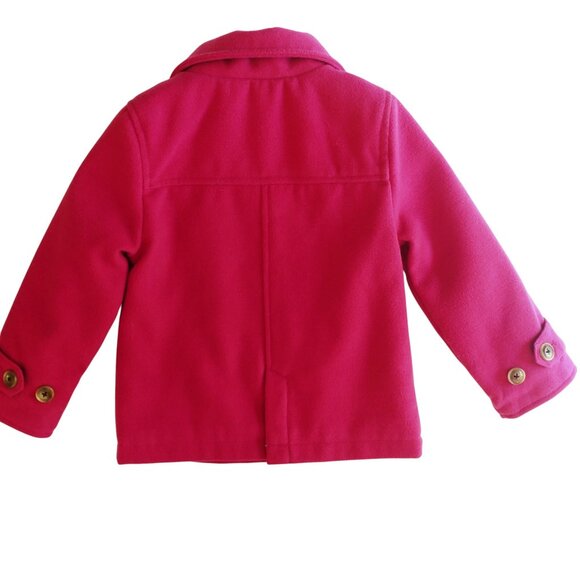 Hatley Pink Double-Breasted Coat Size 4T - Picture 8 of 13